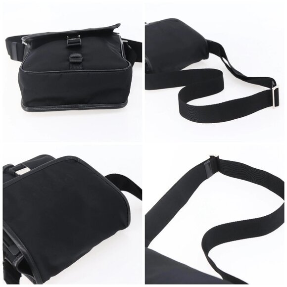 PRADA Shoulder Bag Nylon Black Silver Auth am9570V - Picture 15 of 16